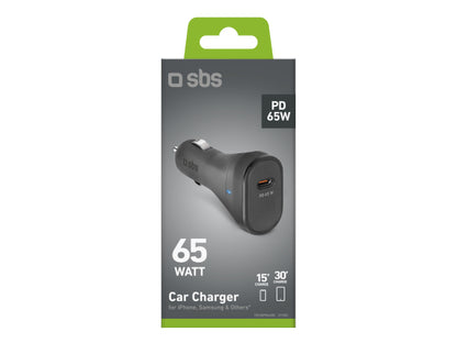 SBS Ladegerät fürs Auto – 65 Watt ultraschnelles Laden mit Power Delivery