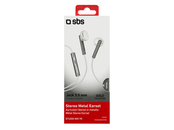 Kaufuniversum - SBS In-Ear-Kopfhörer aus Metall aus der Gold Collection