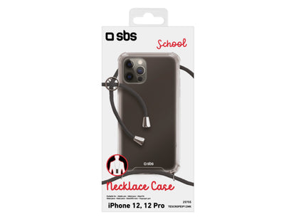 SBS Cover „School“ mit Umhängeband für iPhone 12/12 Pro