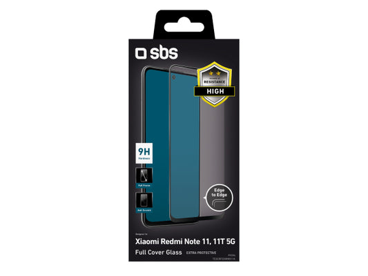 SBS Glas Displayschutz Full Cover für Xiaomi Redmi Note 11 Global/Note 11s/Note 10 4G/Note 10s/Note 12s