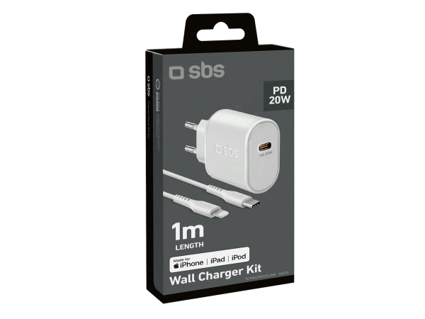 Kaufuniversum - SBS 20W Made for iPhone (MFi) Wandladegerät-Kit