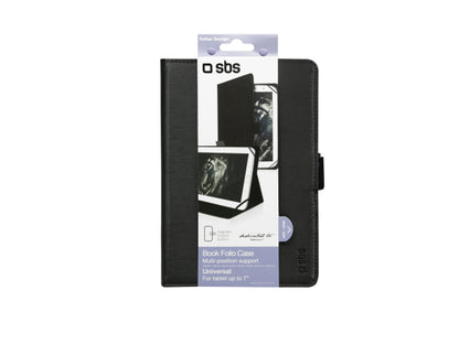 SBS Klapphülle in universellem Hochformat Book Lite für Tablet 7''