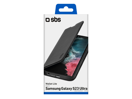 SBS Bookcase Wallet Lite-Hülle für Samsung Galaxy S23 Ultra