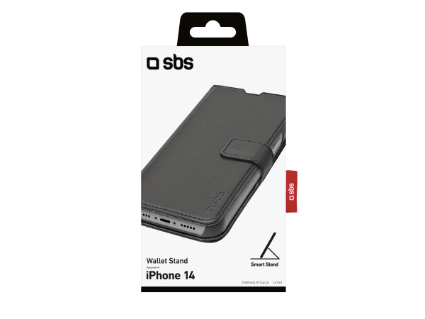 Kaufuniversum - SBS Book Case Wallet für iPhone 14/13 mit Standfunktion