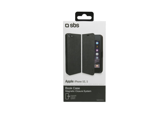 SBS Klapphülle im Hochformat für iPhone SE/5S/5
