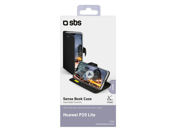 Kaufuniversum - SBS Handyhülle Book Sense für Huawei P20 Lite