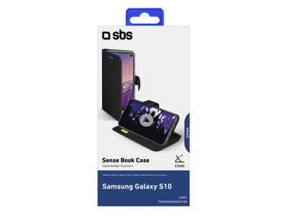 SBS Klapphülle im Hochformat Sense für Samsung Galaxy S10