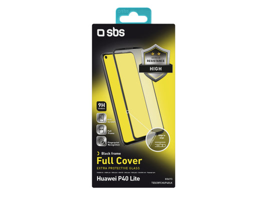 SBS Glas Displayschutz Full Cover für Huawei P40 Lite