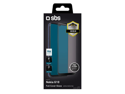 SBS Glas Displayschutz Full Cover für Nokia G10