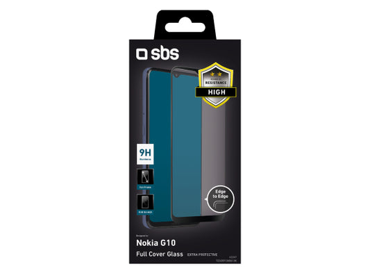 SBS Glas Displayschutz Full Cover für Nokia G10