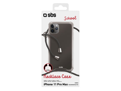 SBS Cover „School“ mit Umhängeband für iPhone 11 Pro Max