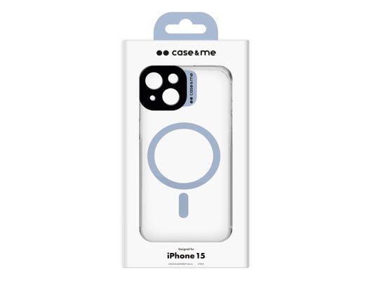 CASEME MagColor Case – transparente Hülle, kompatibel mit MagSafe-Aufladung für iPhone 15