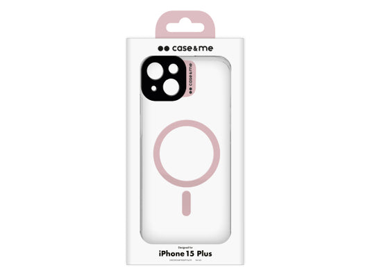 CASEME Transparente Hülle, kompatibel mit MagSafe-Aufladung für iPhone 15 Plus
