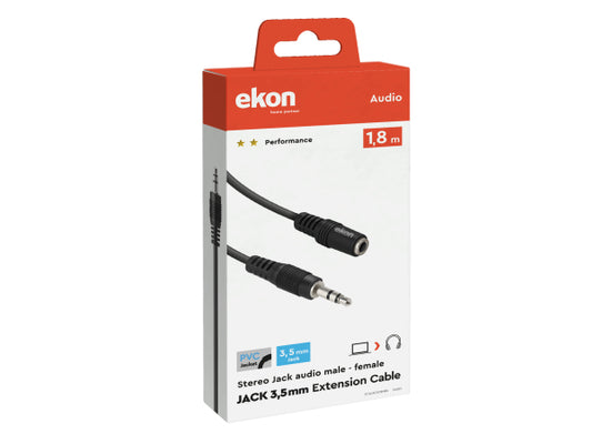 EKON Audiokabel Klinke 3,5 mm Stecker - Buchse