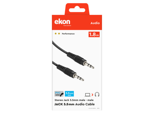 EKON Audiokabel Klinke 3,5 mm Stecker - Stecker