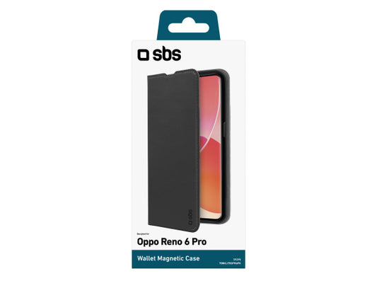 SBS Bookcase Wallet Lite-Hülle für Oppo Reno 6 Pro