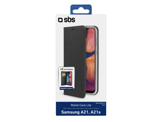 SBS Bookcase Wallet Lite-Hülle für Samsung Galaxy A21