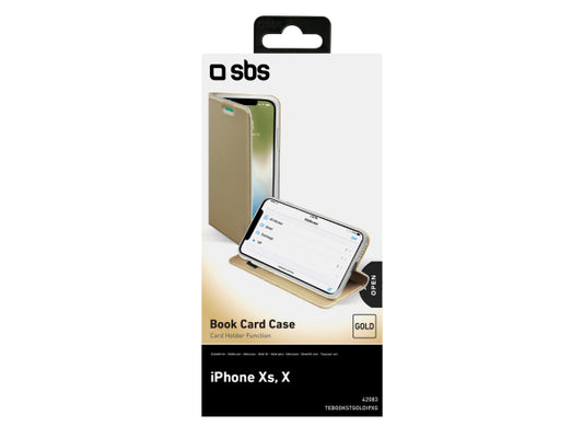 SBS Book Case mit Ständerfunktion für iPhone XS/X