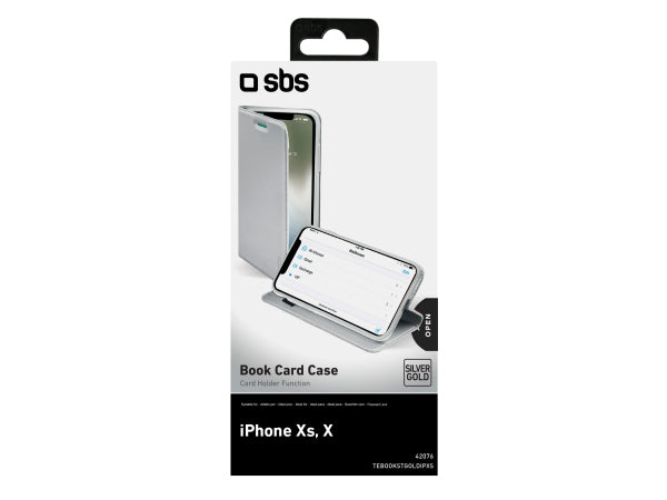 Kaufuniversum - SBS Book Case mit Ständerfunktion für iPhone XS/X