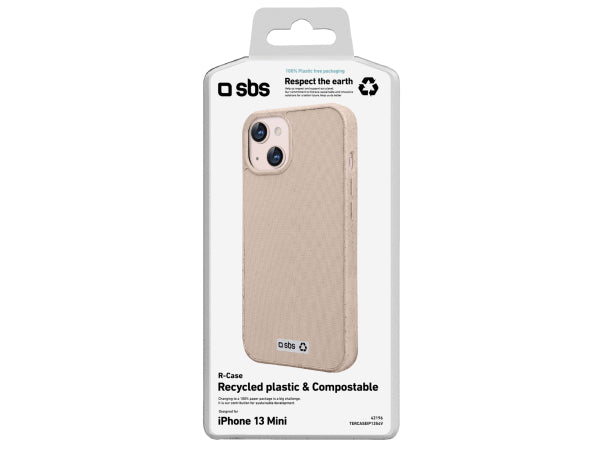 Kaufuniversum - SBS Farbiges Cover aus recyceltem Kunststoff R-PET für iPhone 13 Mini