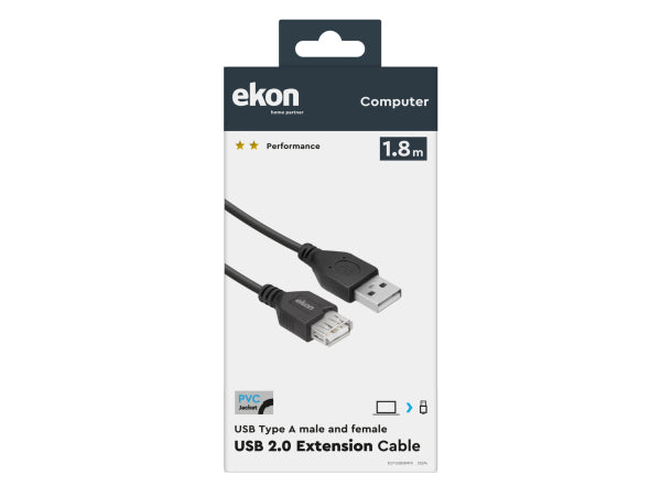 Kaufuniversum - EKON Type A Male - Female USB 2.0 Extension Cable