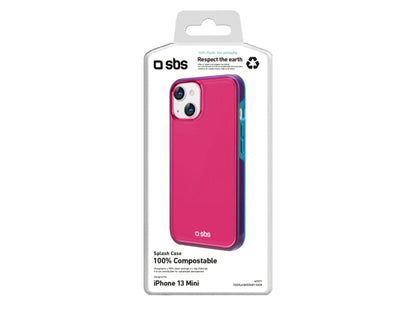 SBS Kompostierbares Cover mit transparenter farbiger Oberfläche für das iPhone 13 Mini