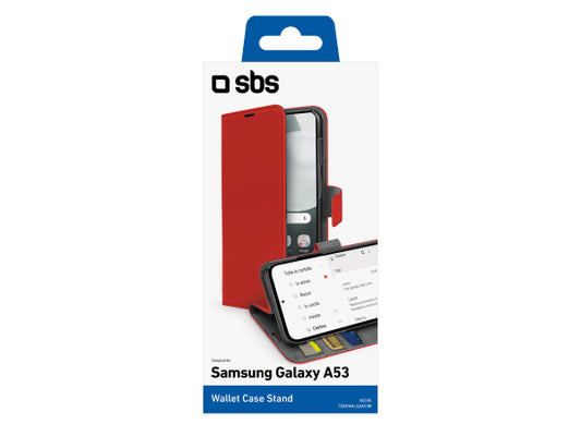 SBS Book Case Wallet für Samsung Galaxy A53 mit Standfunktion