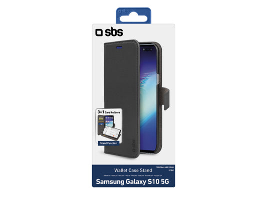 SBS Book Case Wallet für Samsung Galaxy S10 5G mit Standfunktion