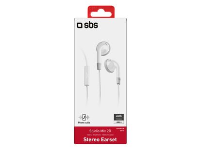 Kabelgebundene Stereo In-Ear-Kopfhörer Duo, Klinkenbuchse 3,5 mm mit Mikrofon und Taste zur Anrufannahme