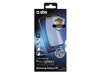 SBS Full Screen Protector Flexible Glass für Samsung Galaxy S9