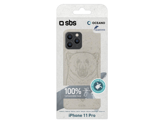 SBS Öko-Cover Bär für iPhone 11 Pro