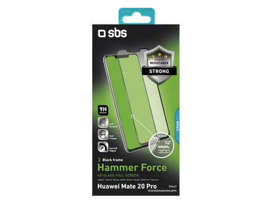 SBS Glas Displayschutz 4D Full Glass für Huawei Mate 20 Pro