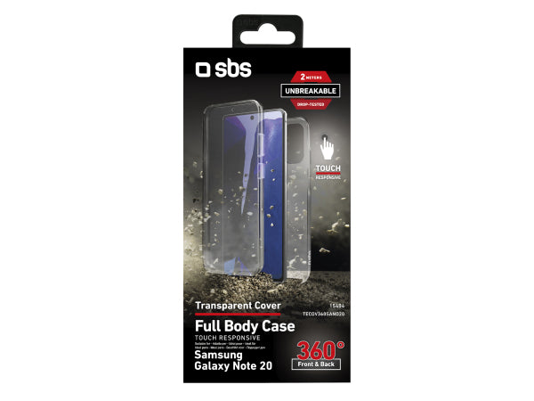 Kaufuniversum - SBS Cover Full Body 360° für Samsung Galaxy Note 20 – Unbreakable Collection