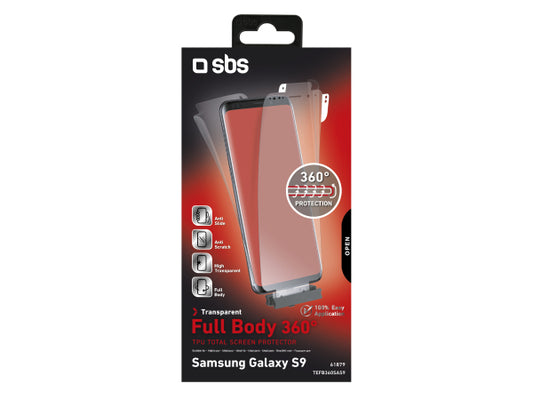 SBS Schutzfolie Full Body 360° für Samsung Galaxy S9