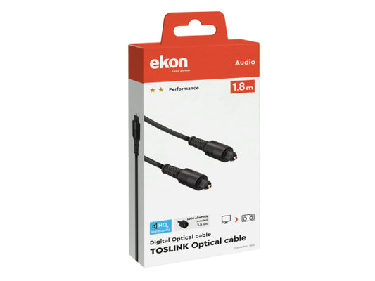 EKON Optisches Toslink-Kabel und 3,5-mm-Toslink-Buchsenadapter