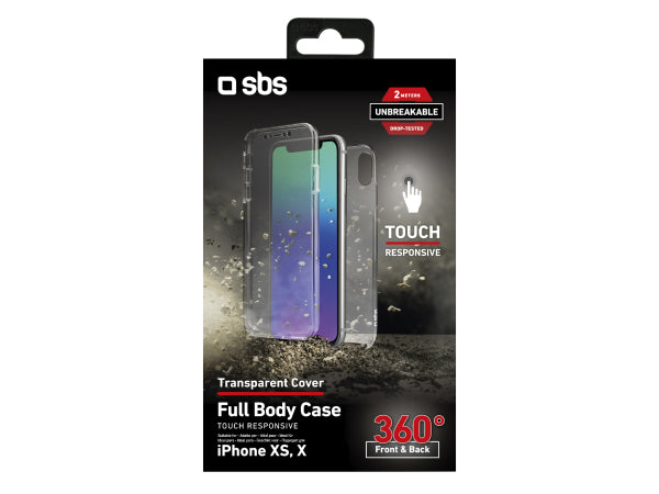 Kaufuniversum - SBS Cover Full Body 360° für iPhone XS/X - Unbreakable Collection