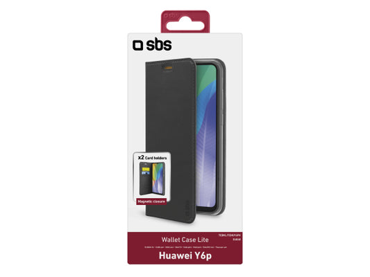 SBS Bookcase Wallet Lite-Hülle für Huawei Y6p