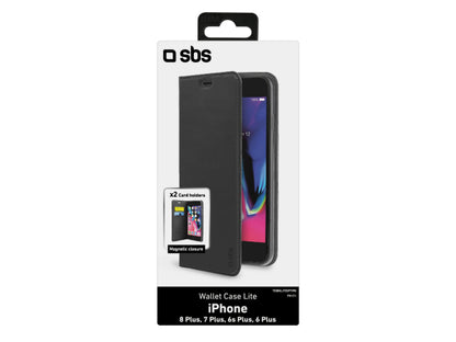 SBS Bookcase Wallet Lite-Hülle für iPhone 8 Plus/7 Plus/6s Plus/6 Plus