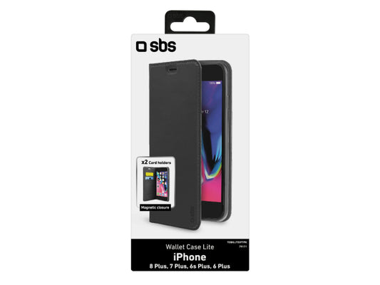 SBS Bookcase Wallet Lite-Hülle für iPhone 8 Plus/7 Plus/6s Plus/6 Plus