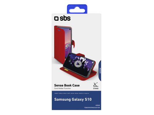 SBS Klapphülle im Hochformat Sense für Samsung Galaxy S10