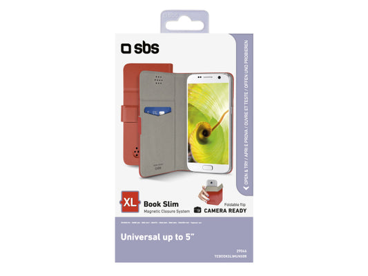 SBS Hülle Bookslim Universal für Smartphones bis zu 5''