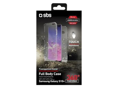 SBS Cover Full Body 360° für Samsung Galaxy S10+ – Unbreakable Collection