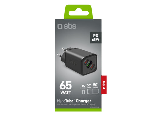 SBS GaN-Ladegerät 65 Watt mit Power Delivery (PD)