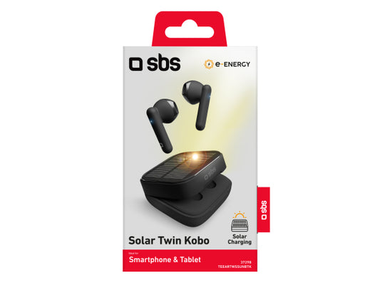 SBS Solar Twin Kobo – TWS-Ohrhörer mit Standard- und Solaraufladung