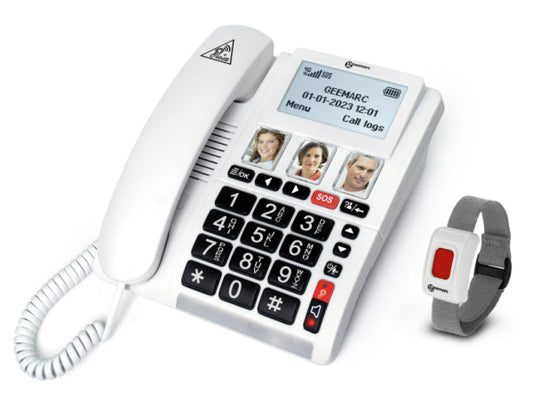 Kaufuniversum - Geemarc CL9000 4G Festnetztelefon mit Notruffunktion