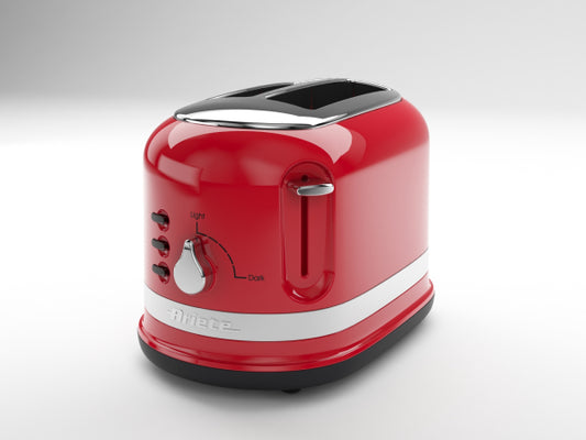 Kaufuniversum - Ariete Toaster mit Klemmen - Moderna - Rot
