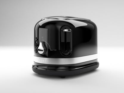 Ariete Toaster mit Klemmen - Moderna - Schwarz